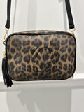 Animal Print Logo Camera Bag