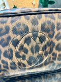 Animal Print Logo Camera Bag