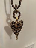 Leopard Heart Necklace