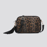 Animal Print Logo Camera Bag