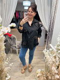 Sequin Flower Shirt