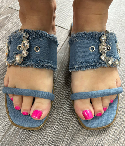 Denim Sandals