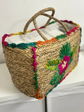 Tropical Straw Bag