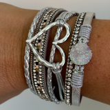 Heart Wrap Bracelet