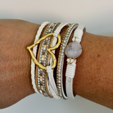 Heart Wrap Bracelet