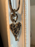 Leopard Heart Necklace