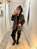 White Hanger Leopard Blazer