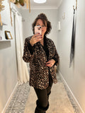 White Hanger Leopard Blazer